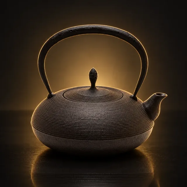 糸目紋布団形鉄瓶 1.3Lのイメージ