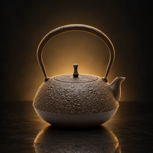 小花尽紋算玉形鉄瓶 1.3L（鈴木盛久工房）のイメージ